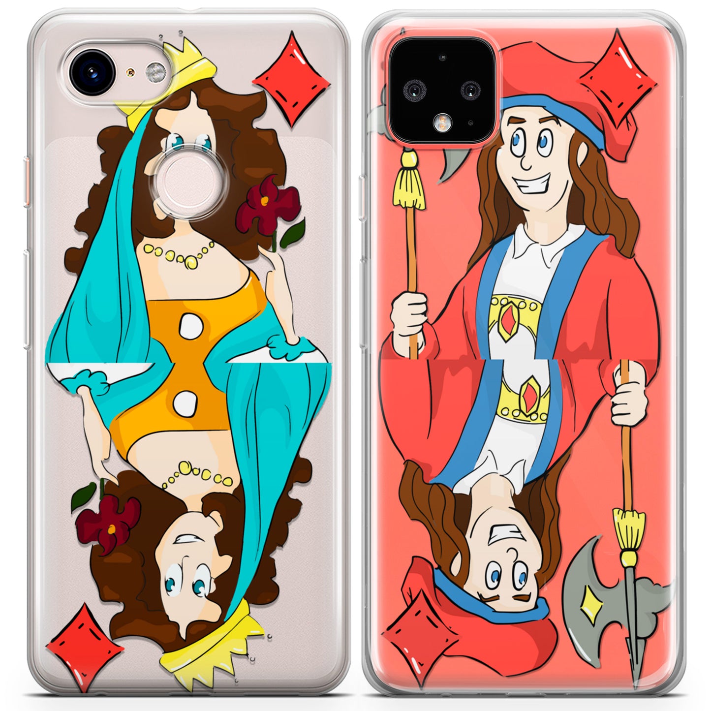 Cavka iPhone Couple Cases Queen and Jack