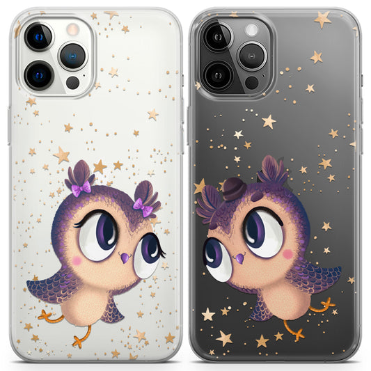 Cavka iPhone Couple Cases Adorable Owls