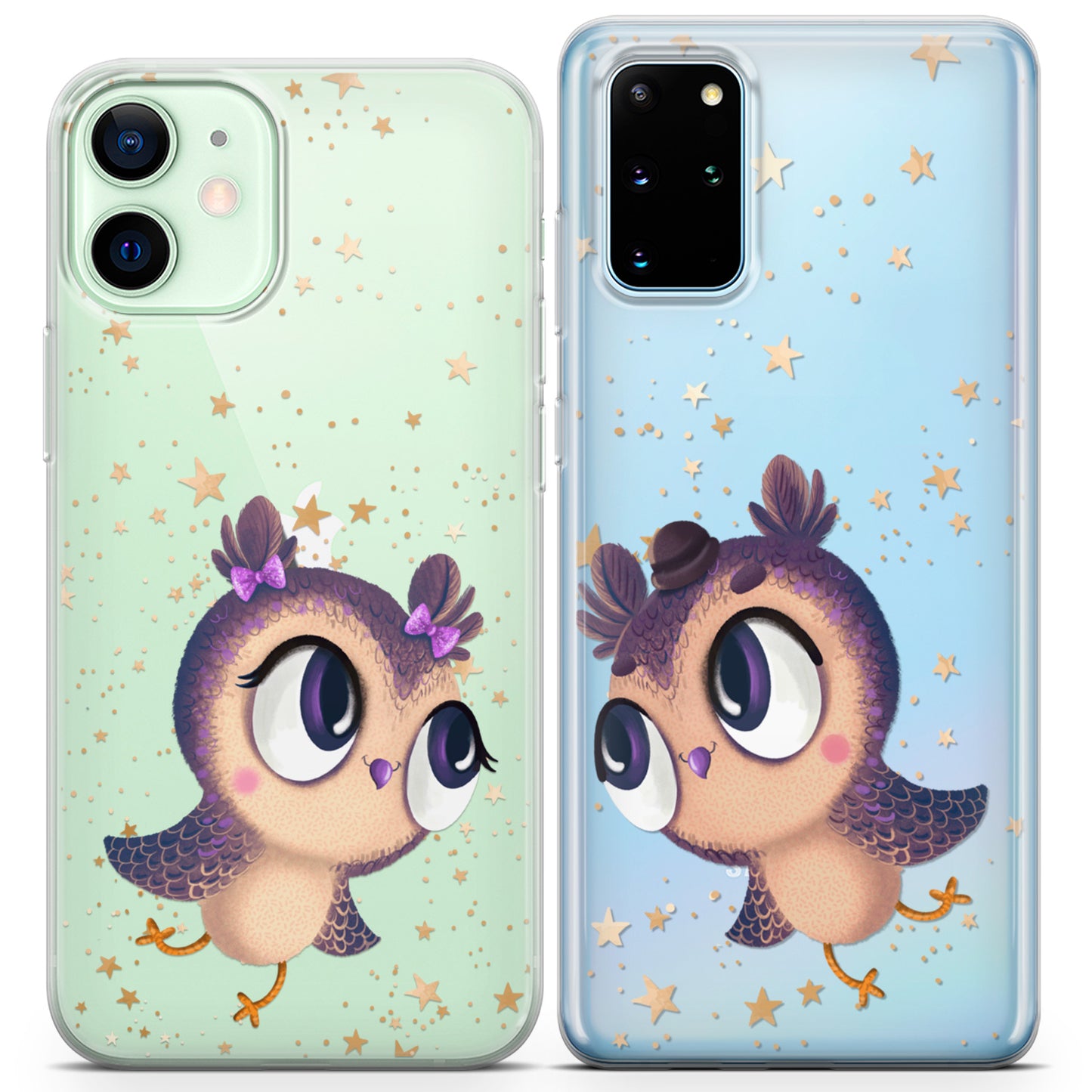 Cavka iPhone Couple Cases Adorable Owls