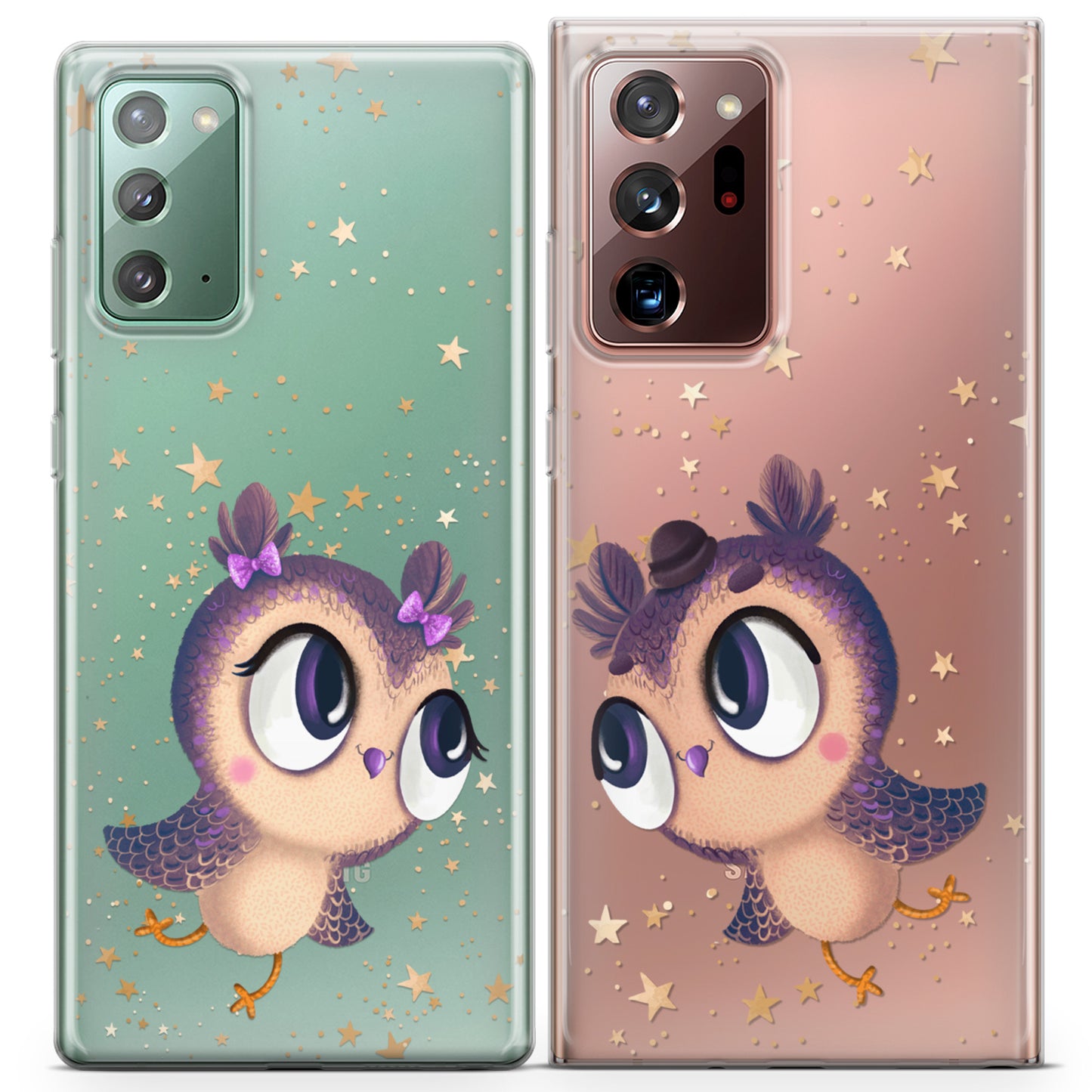 Cavka iPhone Couple Cases Adorable Owls