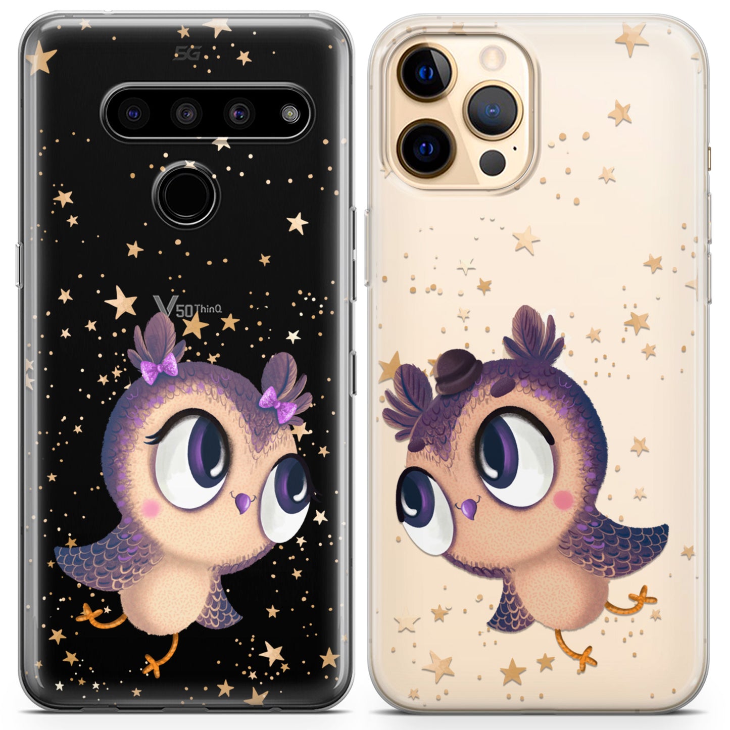 Cavka iPhone Couple Cases Adorable Owls