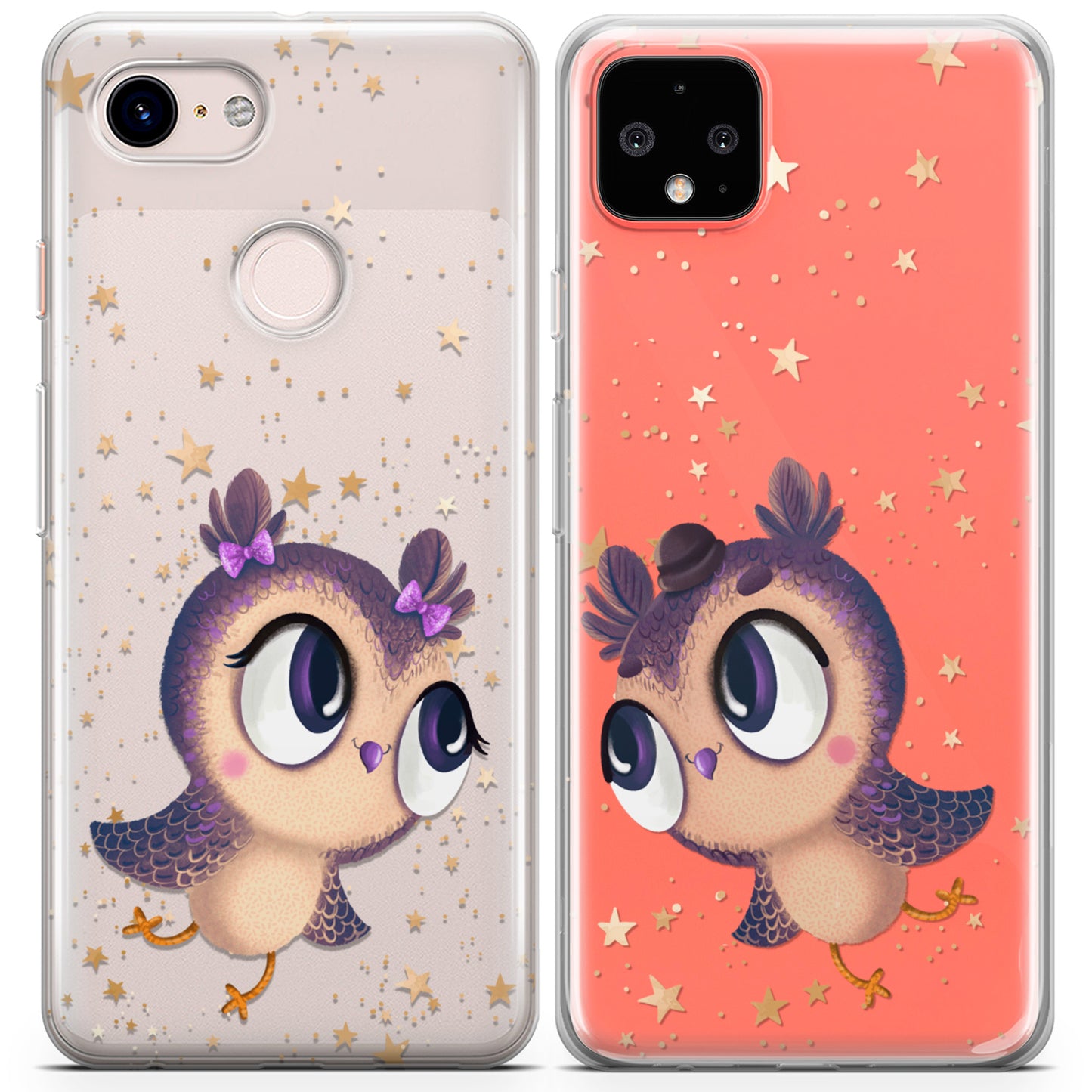 Cavka iPhone Couple Cases Adorable Owls