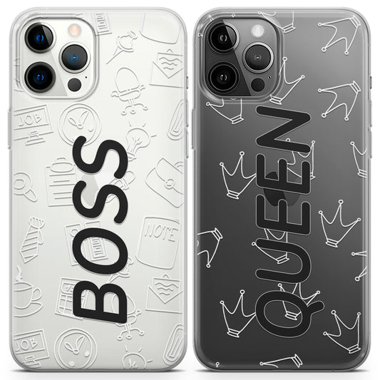 Cavka iPhone Couple Cases Boss and Queen