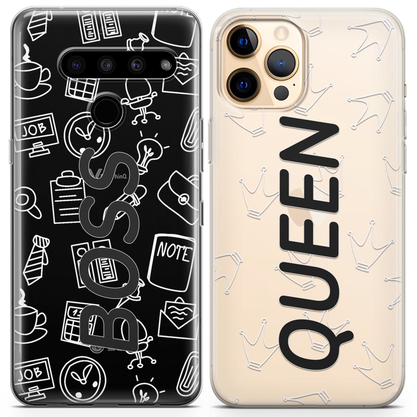 Cavka iPhone Couple Cases Boss and Queen