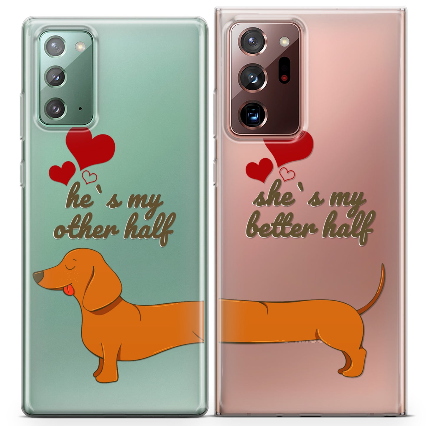 Cavka iPhone Couple Cases Long Dog