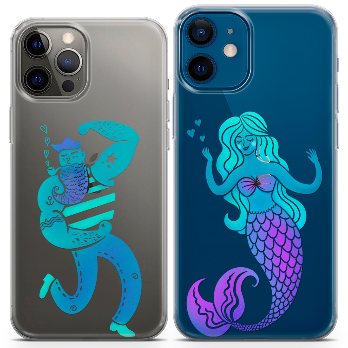 Cavka iPhone Couple Cases Sailor and Mermaid