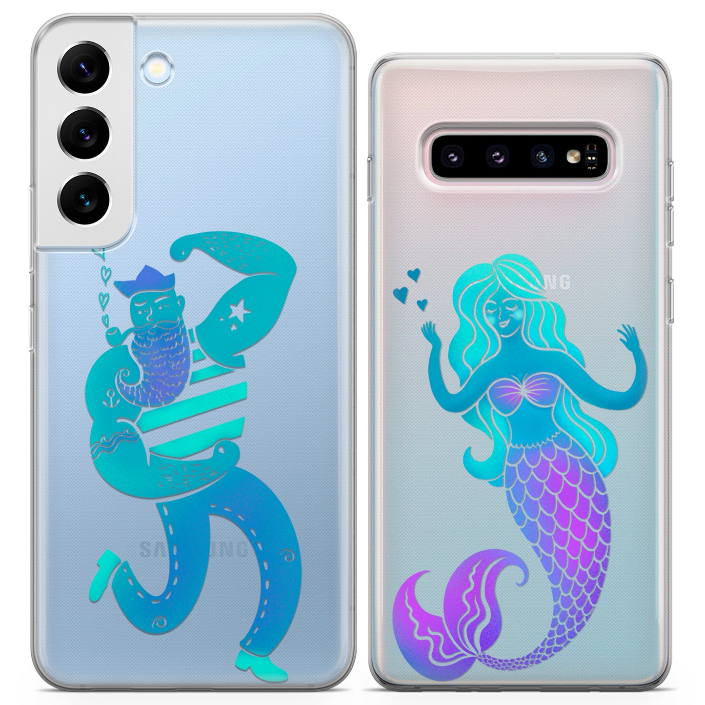 Cavka iPhone Couple Cases Sailor and Mermaid