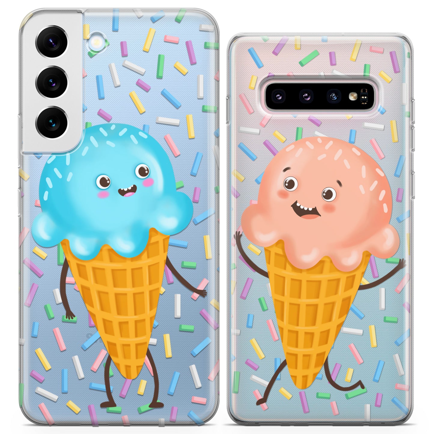 Cavka iPhone Couple Cases Funny Ice cream