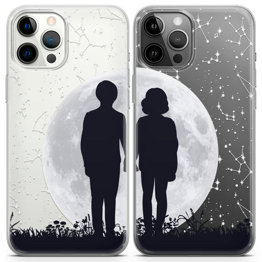 Cavka iPhone Couple Cases Moon Love Pair