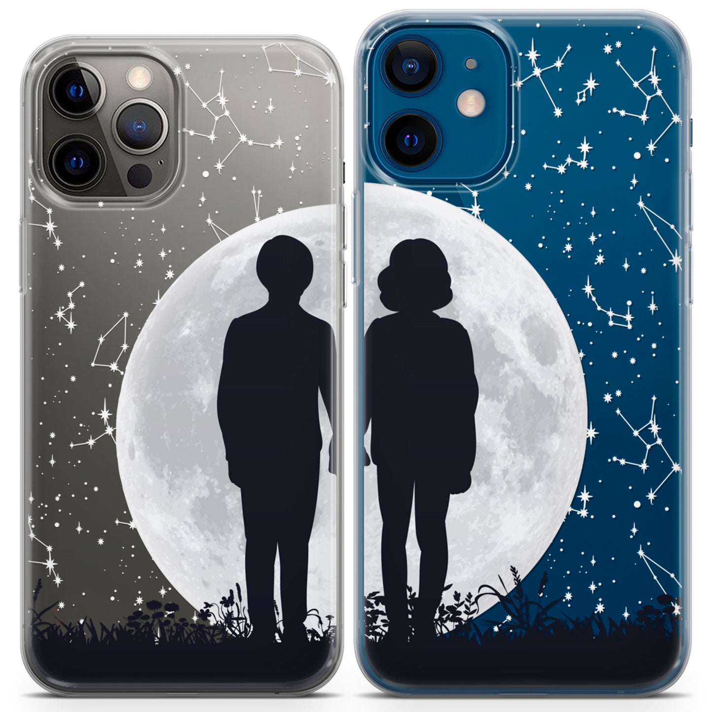 Cavka iPhone Couple Cases Moon Love Pair