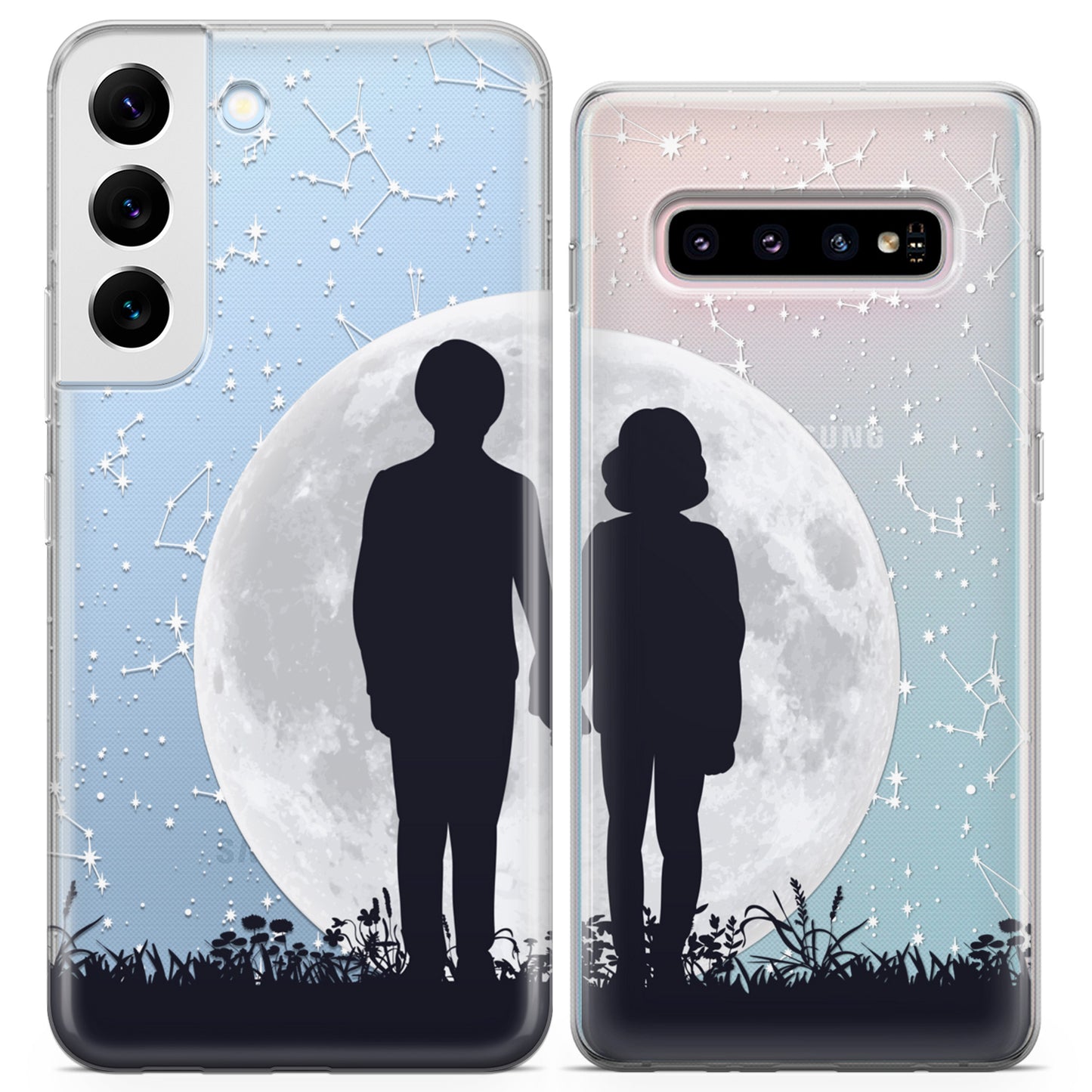 Cavka iPhone Couple Cases Moon Love Pair