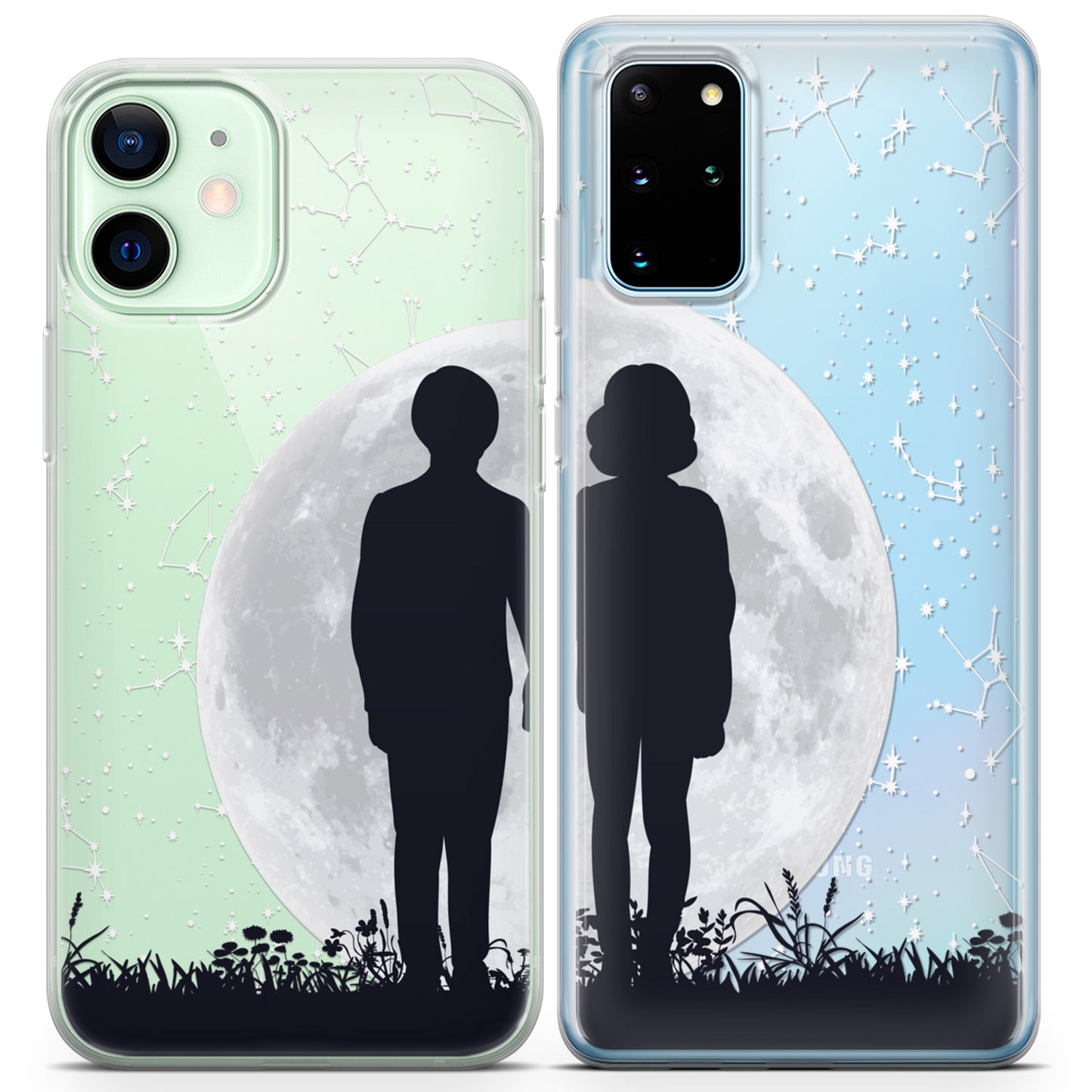 Cavka iPhone Couple Cases Moon Love Pair