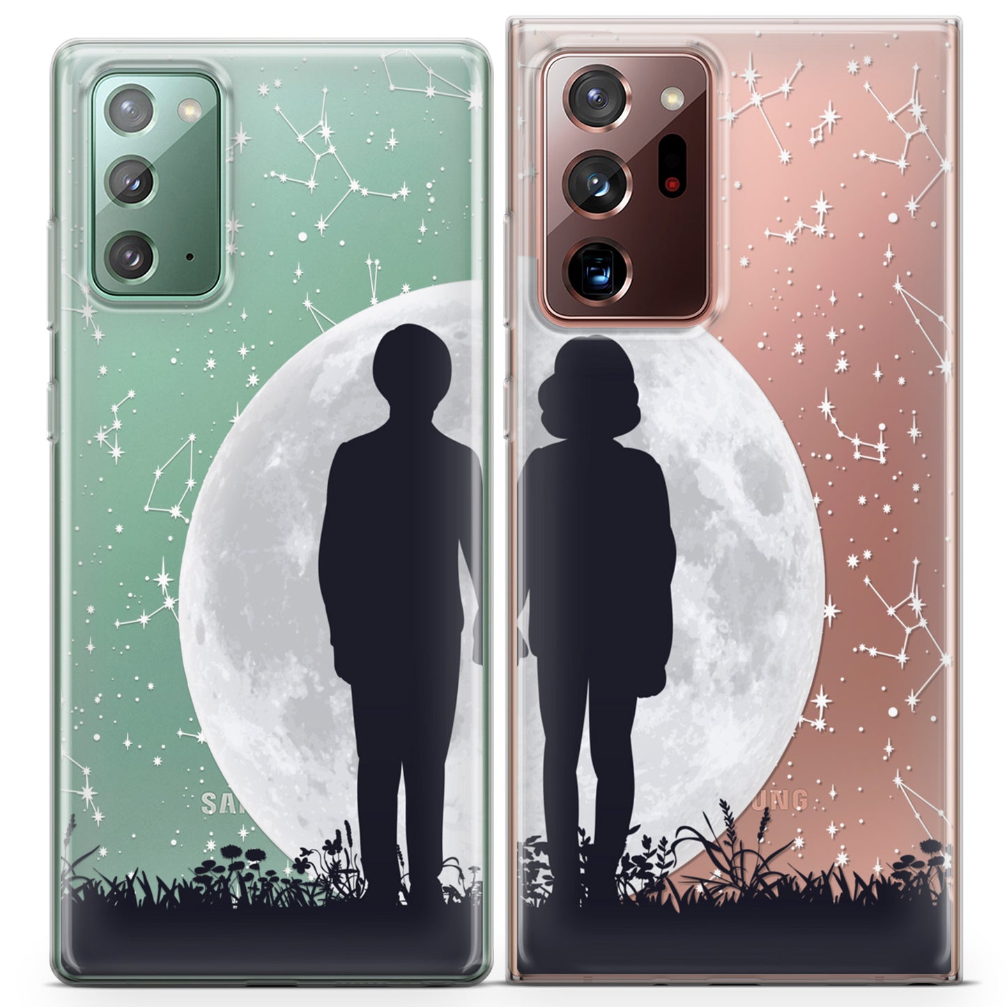 Cavka iPhone Couple Cases Moon Love Pair