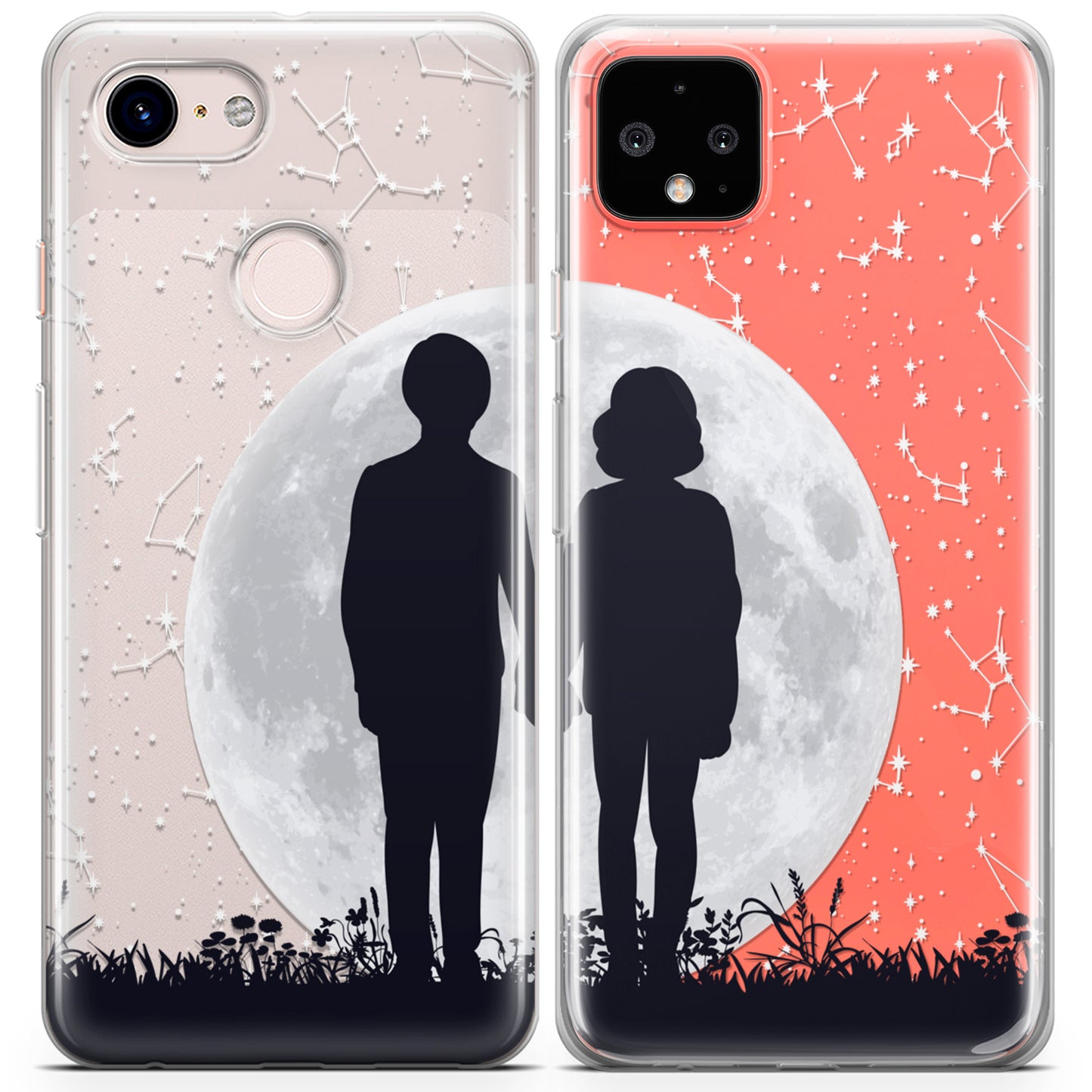 Cavka iPhone Couple Cases Moon Love Pair