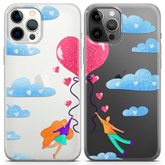 Cavka iPhone Couple Cases Love Balloon