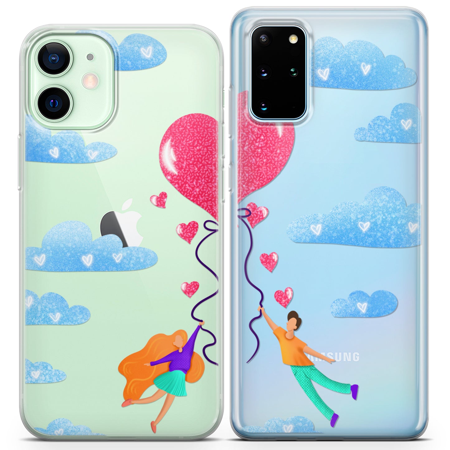 Cavka iPhone Couple Cases Love Balloon