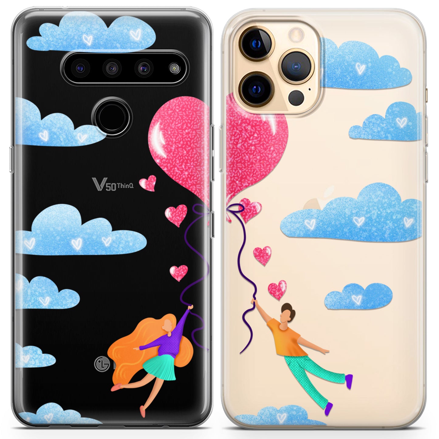 Cavka iPhone Couple Cases Love Balloon