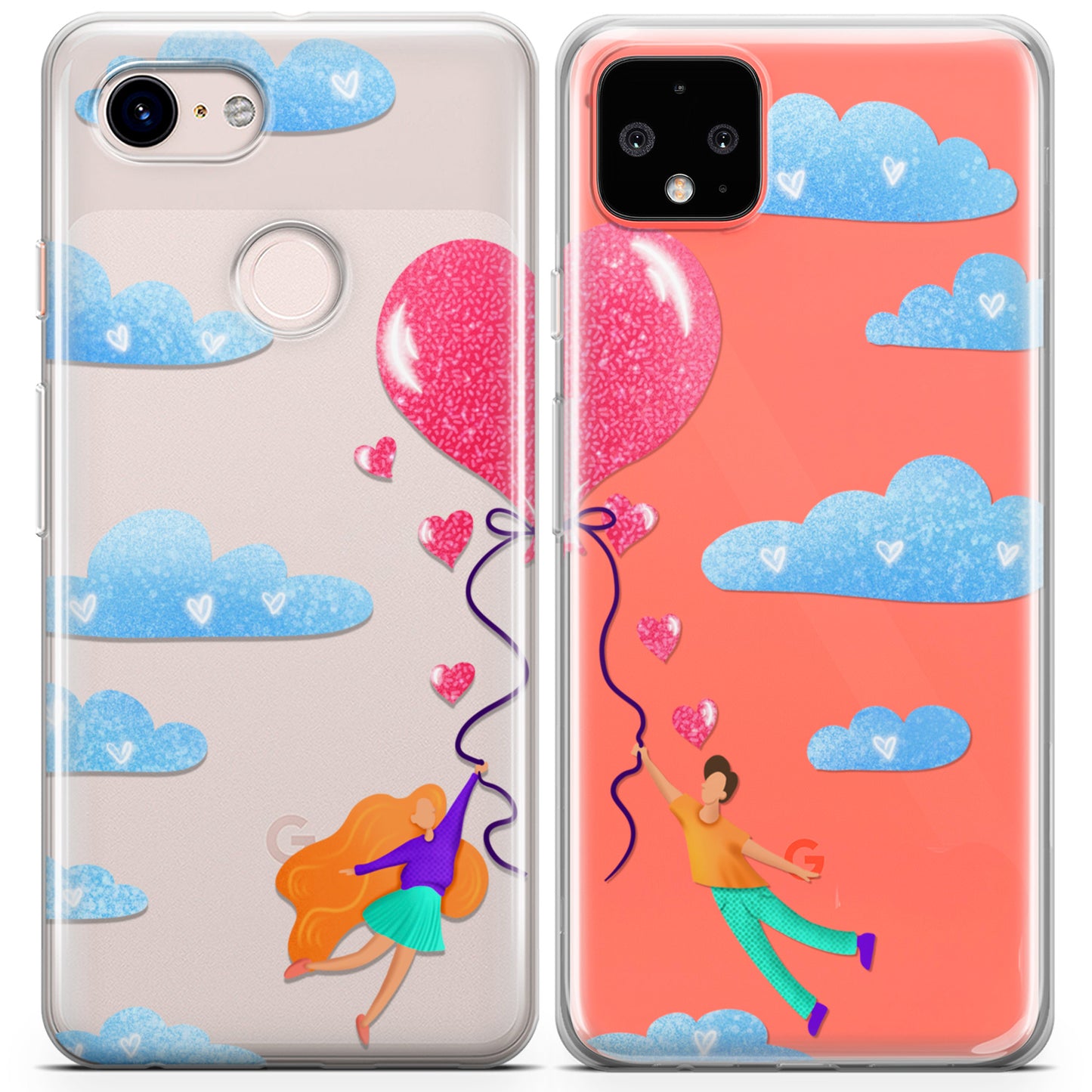 Cavka iPhone Couple Cases Love Balloon