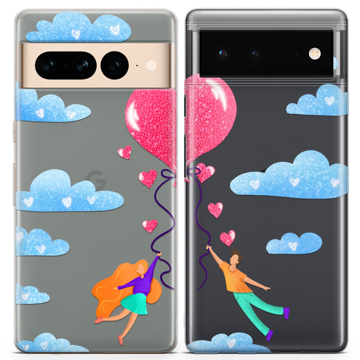 Cavka iPhone Couple Cases Love Balloon