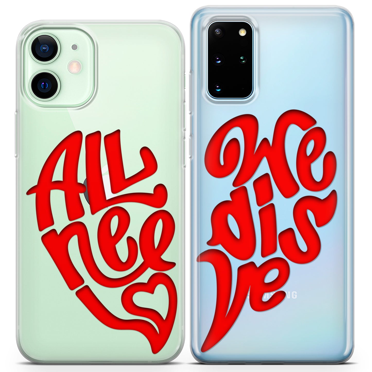 Cavka iPhone Couple Cases All We Need is Love