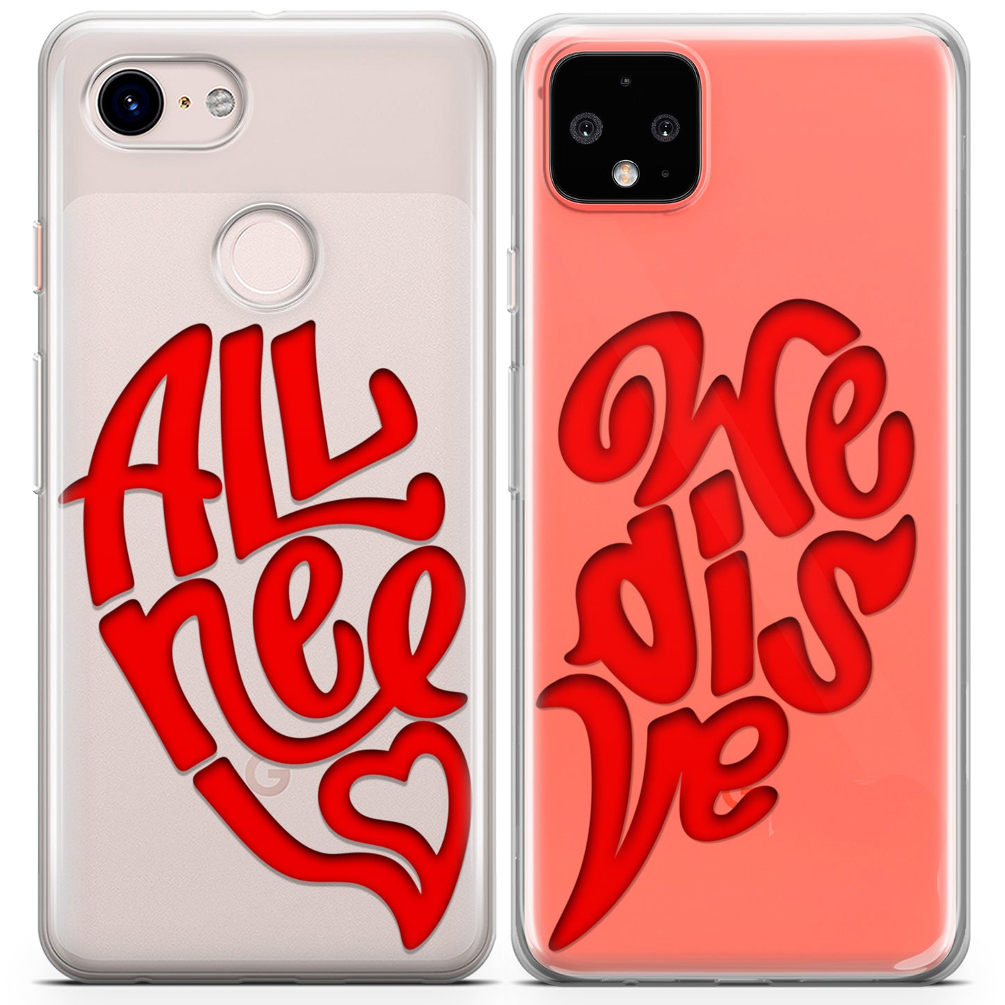 Cavka iPhone Couple Cases All We Need is Love