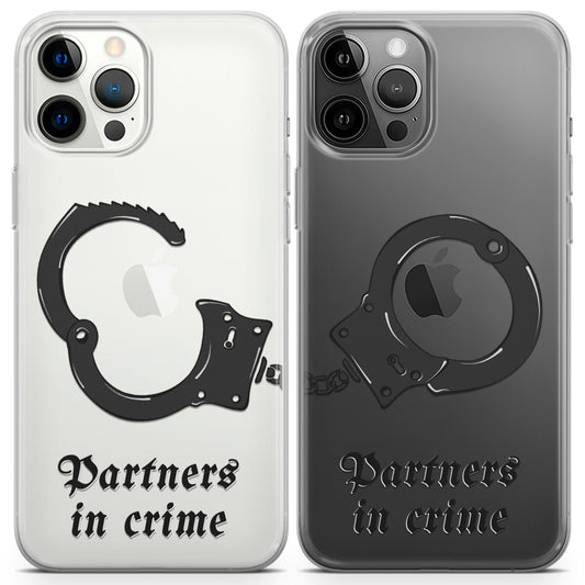 Cavka iPhone Couple Cases Funny Partners in Crime