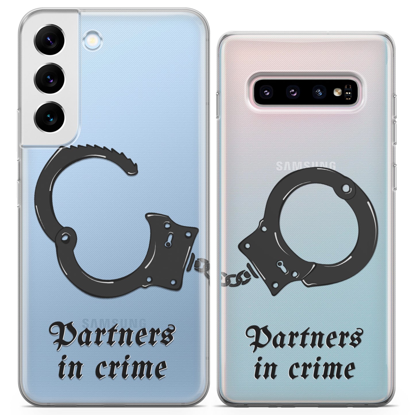 Cavka iPhone Couple Cases Funny Partners in Crime