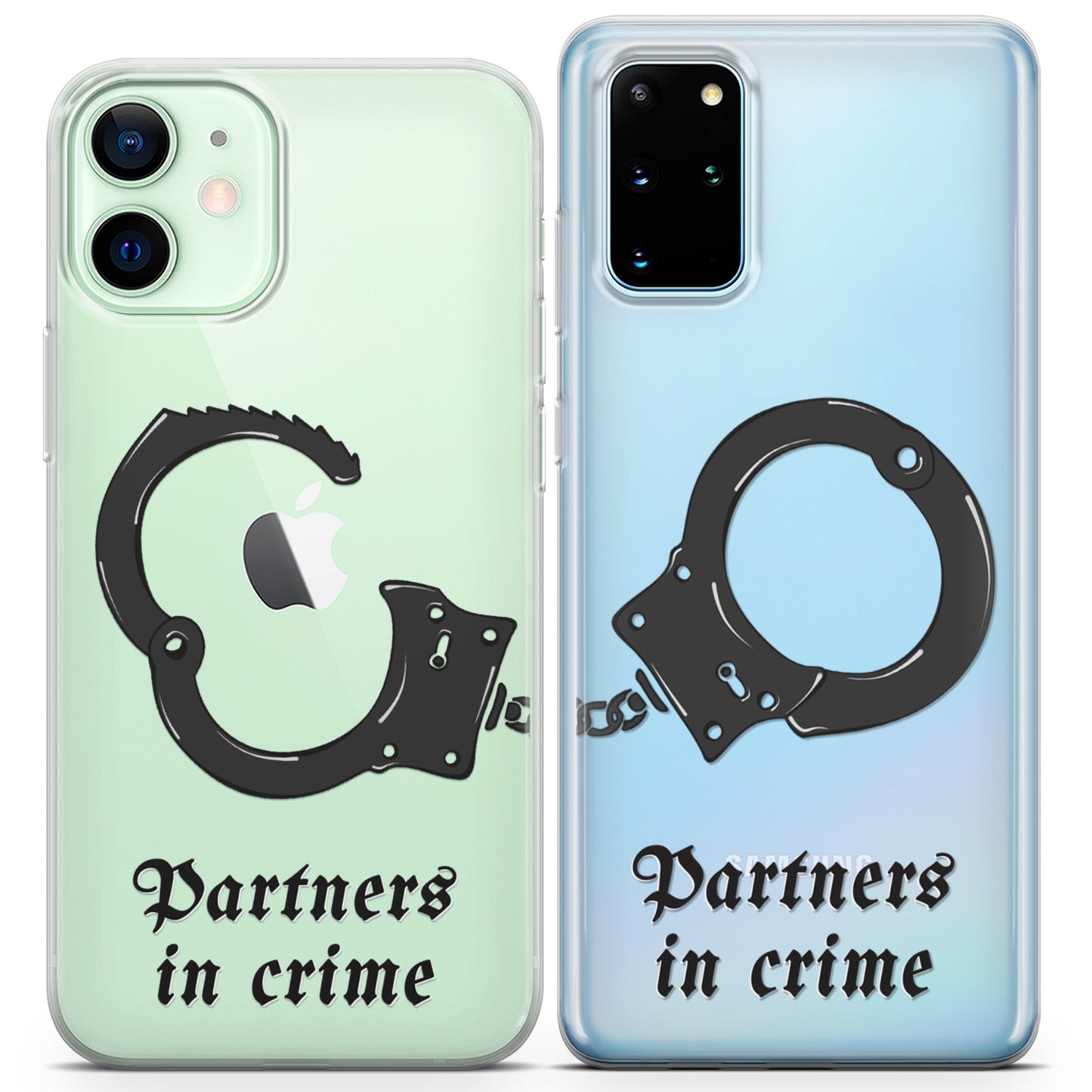 Cavka iPhone Couple Cases Funny Partners in Crime