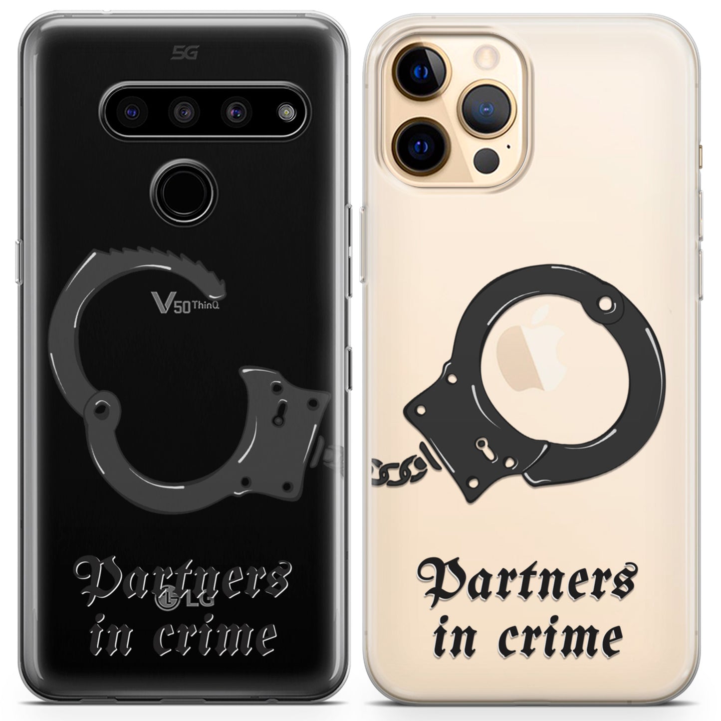 Cavka iPhone Couple Cases Funny Partners in Crime