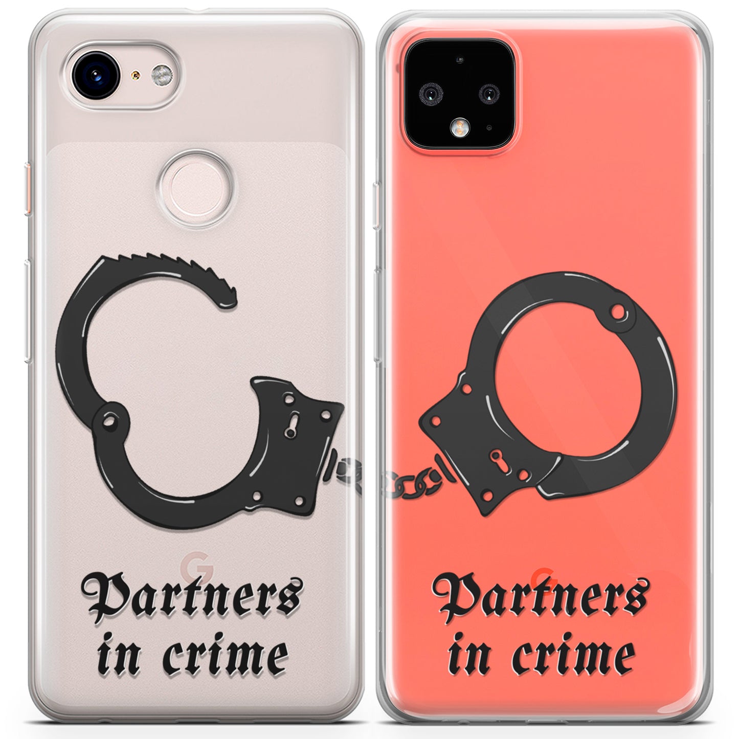 Cavka iPhone Couple Cases Funny Partners in Crime