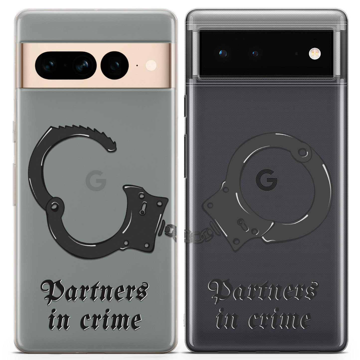 Cavka iPhone Couple Cases Funny Partners in Crime