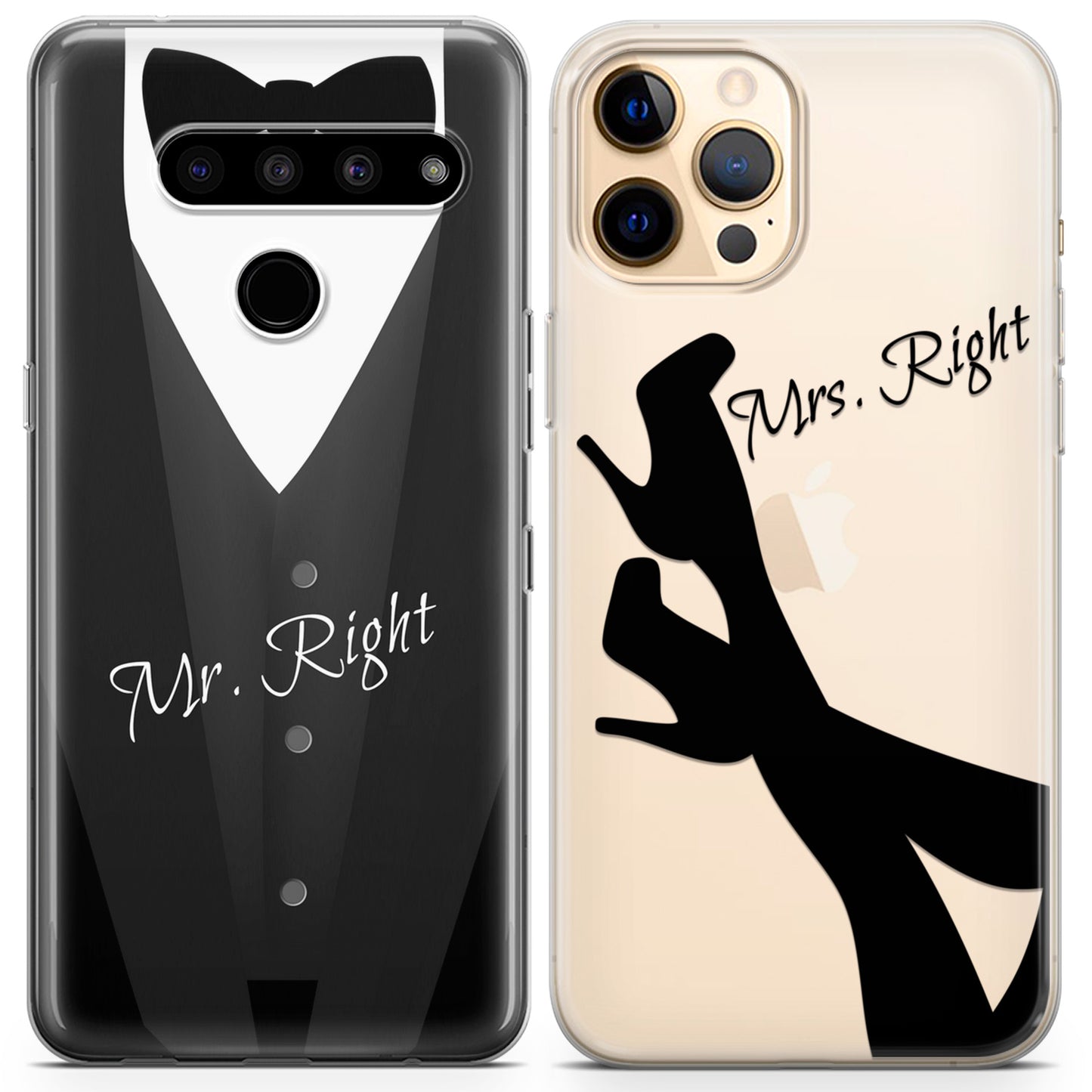 Cavka iPhone Couple Cases Mr. Right & Mrs. Right