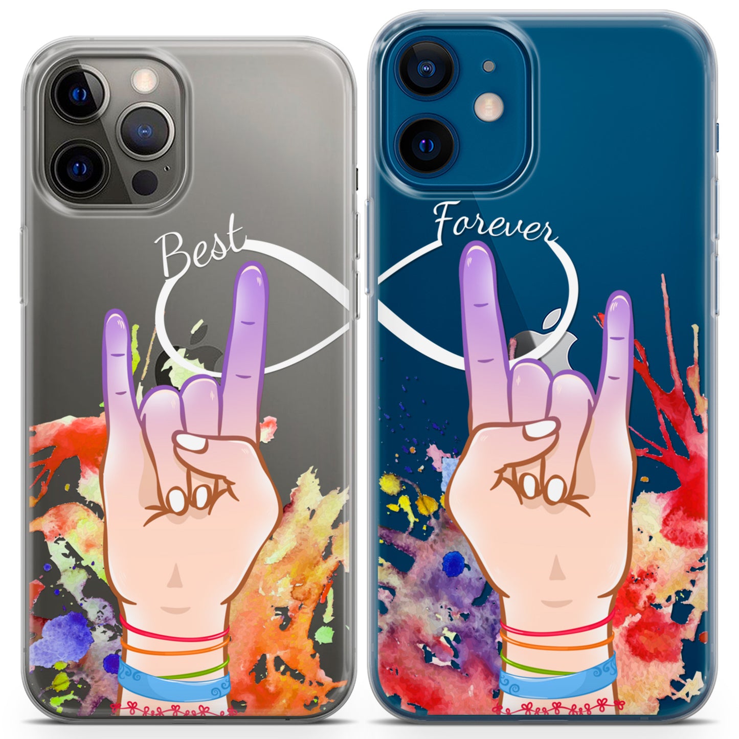 Cavka iPhone Couple Cases Rock n Roll Hands