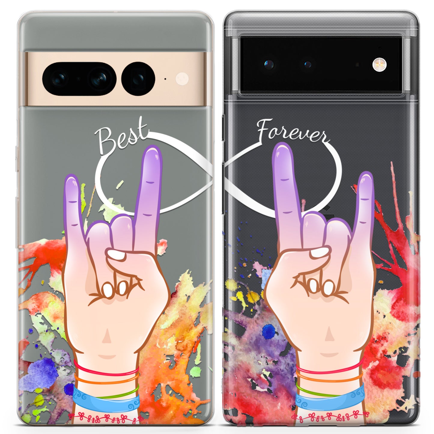 Cavka iPhone Couple Cases Rock n Roll Hands