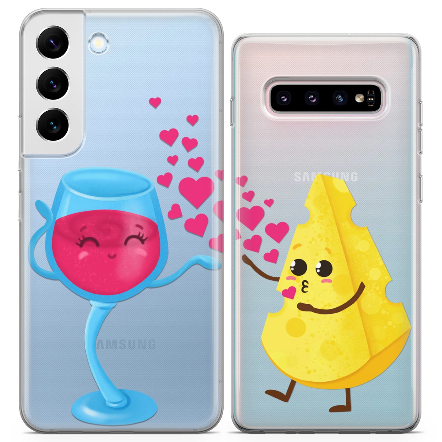 Cavka iPhone Couple Cases Cheese and Wine