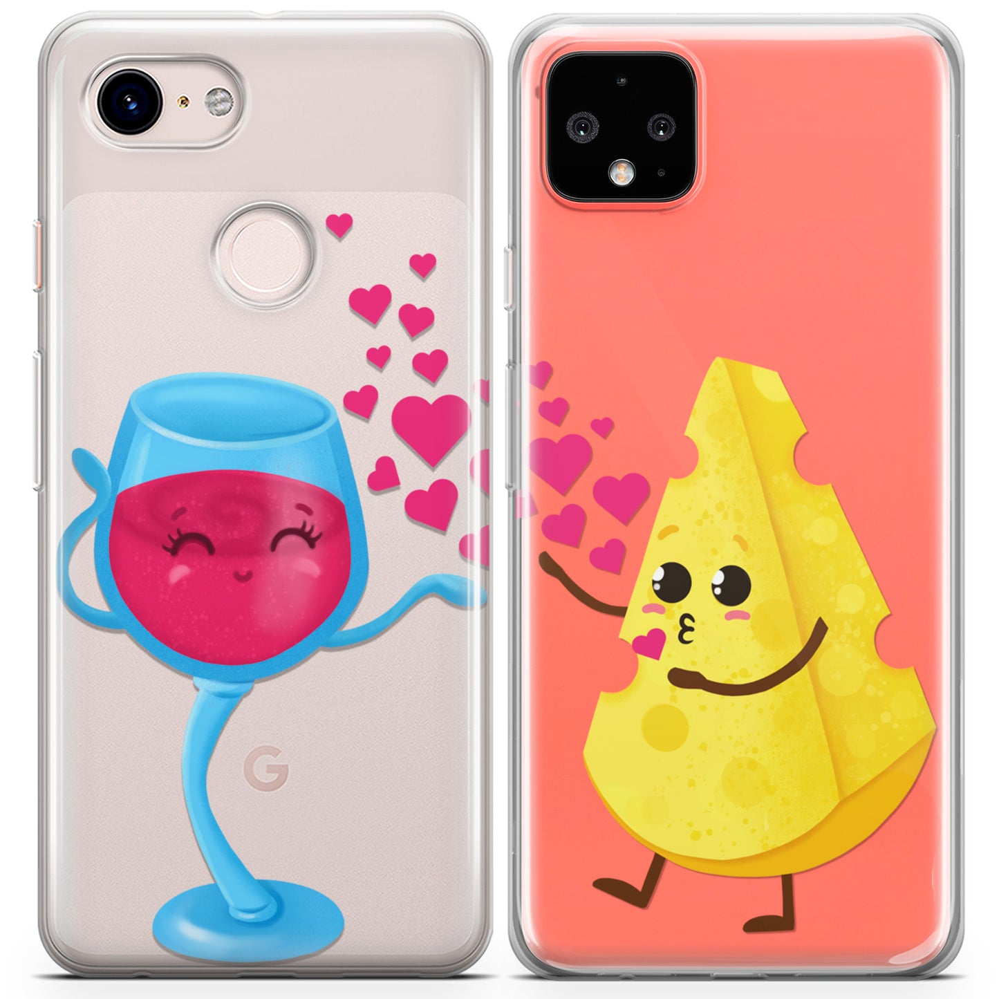 Cavka iPhone Couple Cases Cheese and Wine