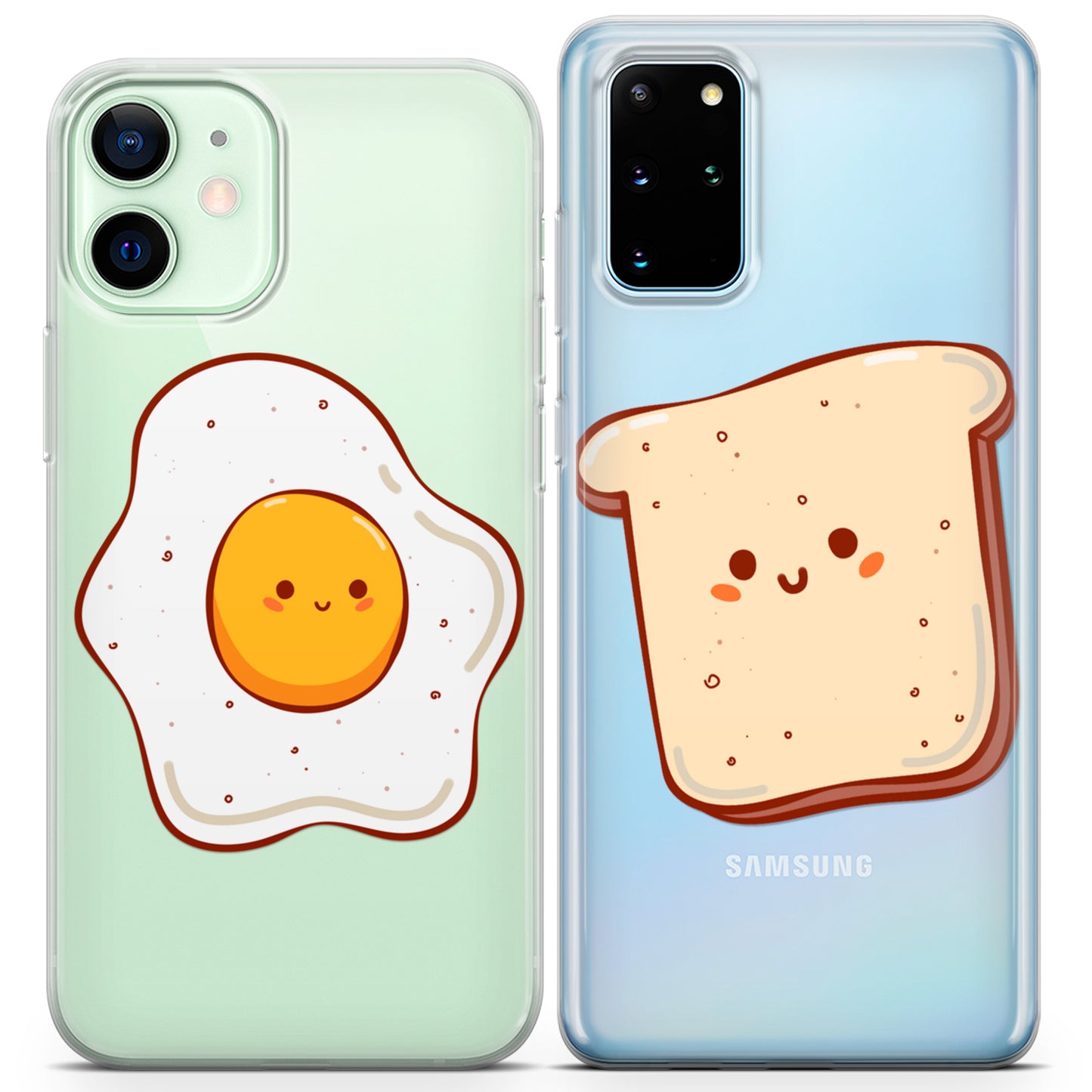 Cavka iPhone Couple Cases Egg and Toast