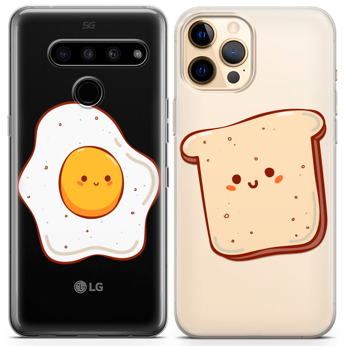 Cavka iPhone Couple Cases Egg and Toast