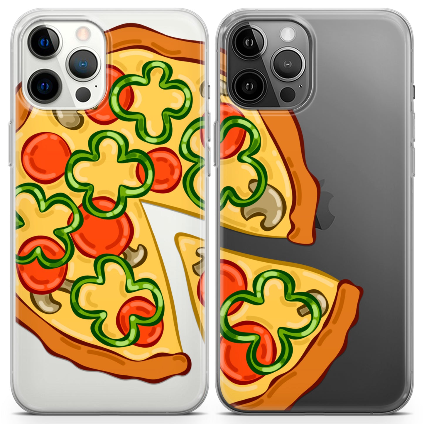 Cavka iPhone Couple Cases Cute Pizza Slices