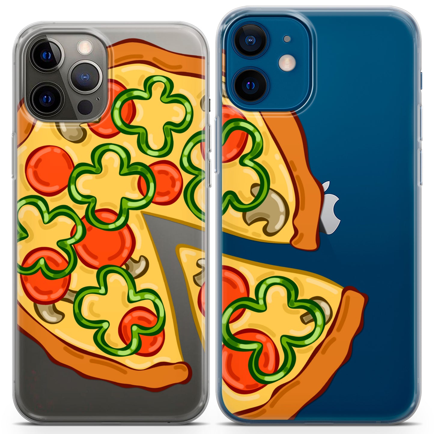 Cavka iPhone Couple Cases Cute Pizza Slices