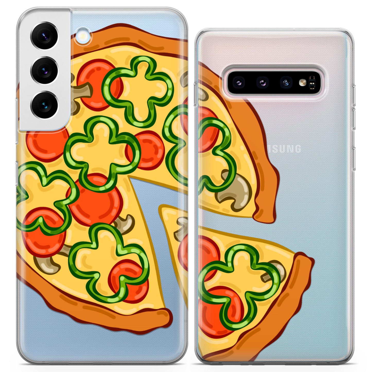 Cavka iPhone Couple Cases Cute Pizza Slices