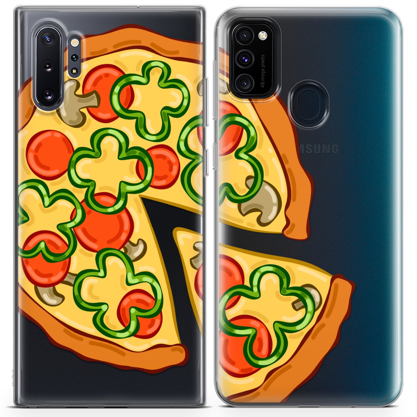 Cavka iPhone Couple Cases Cute Pizza Slices