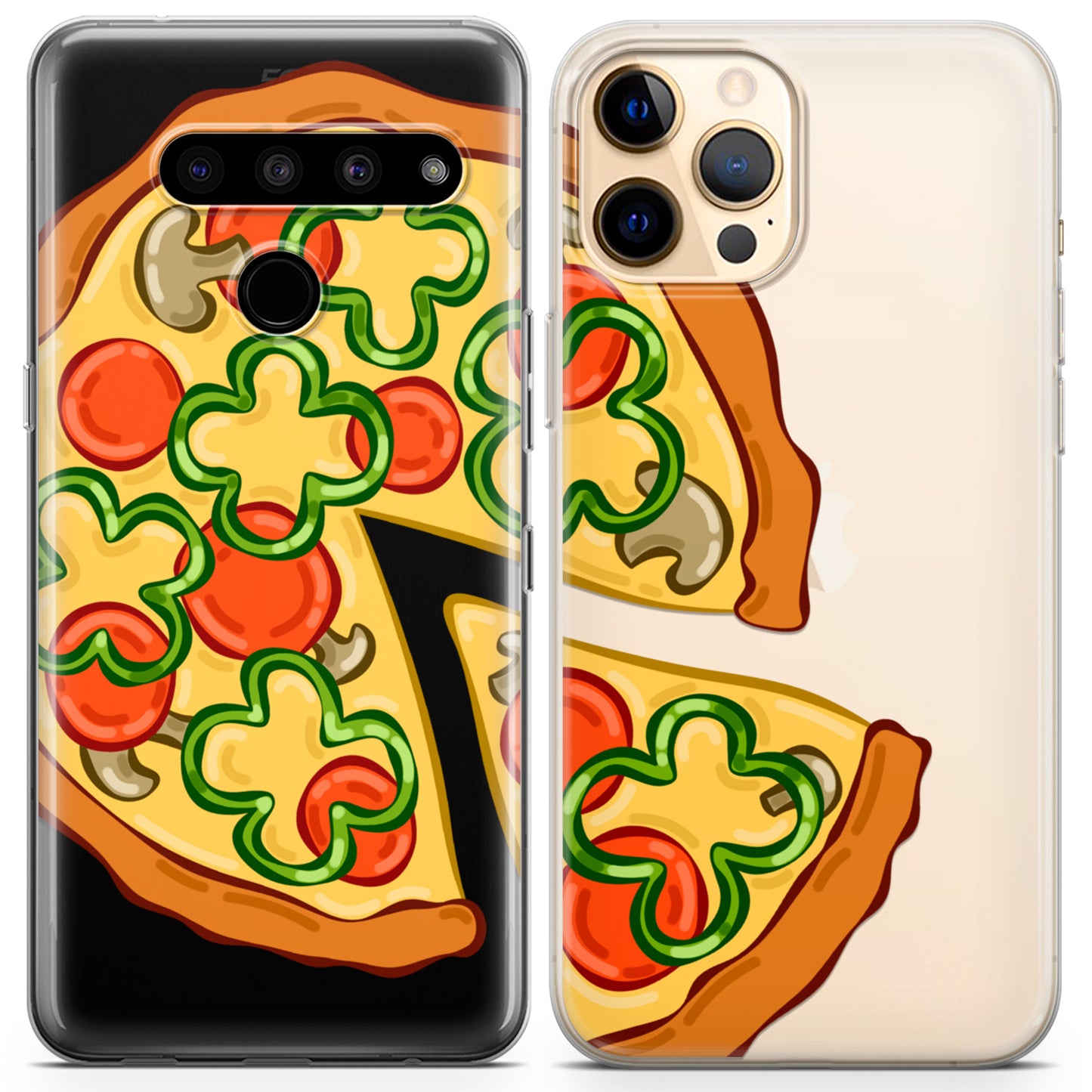 Cavka iPhone Couple Cases Cute Pizza Slices