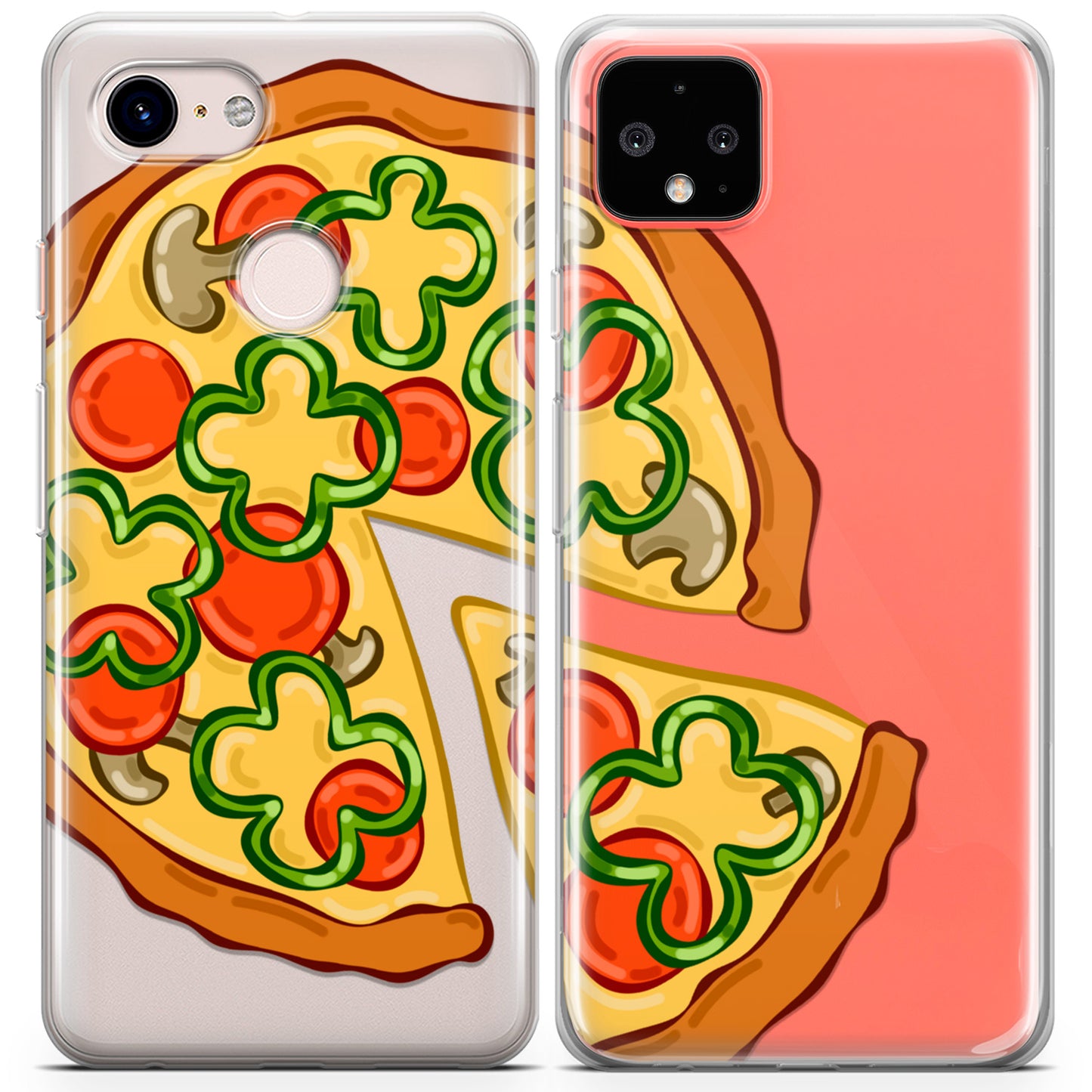 Cavka iPhone Couple Cases Cute Pizza Slices