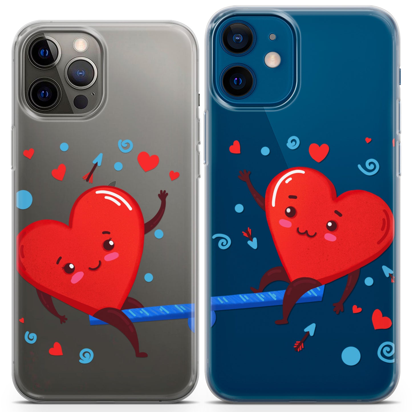 Cavka iPhone Couple Cases Swing Hearts