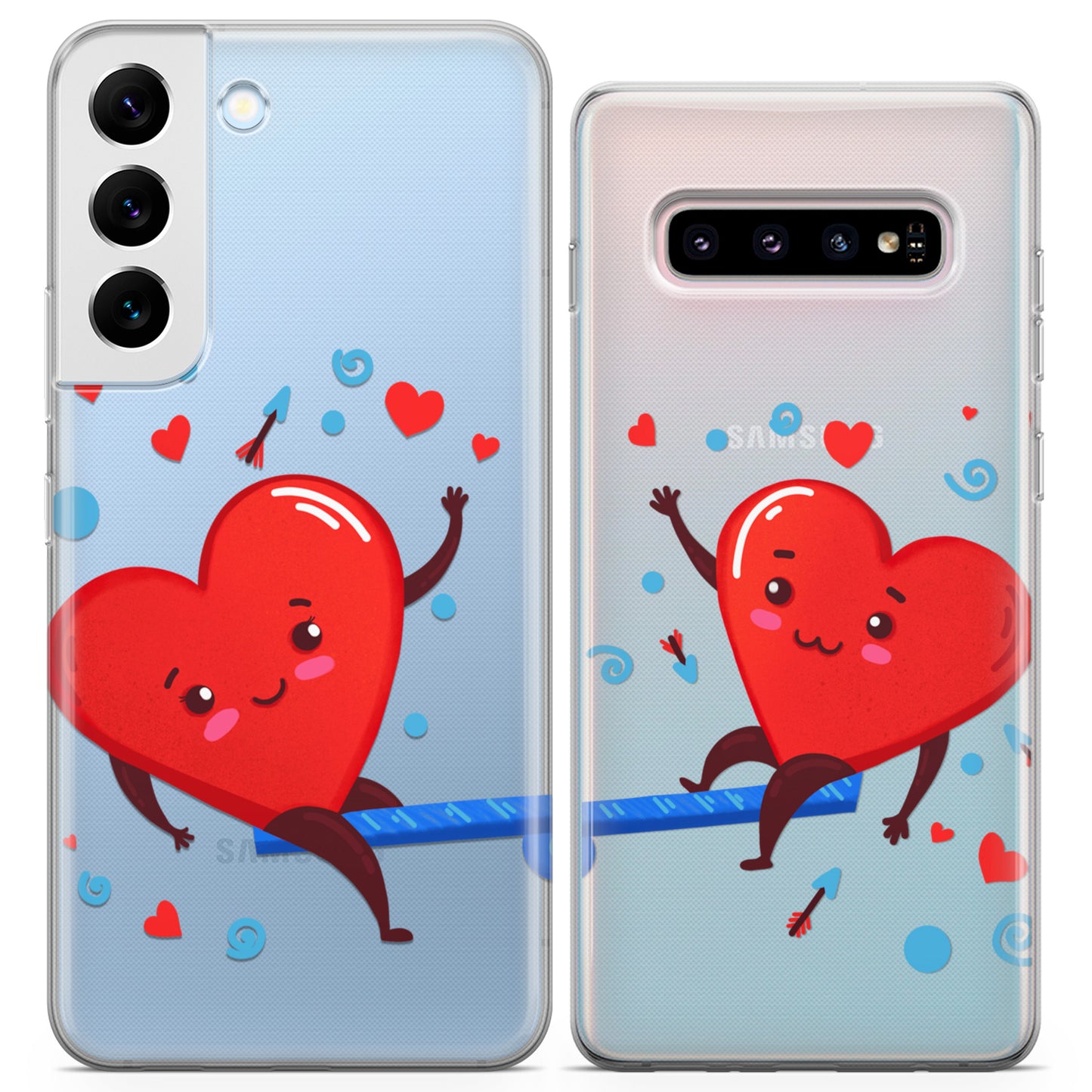 Cavka iPhone Couple Cases Swing Hearts