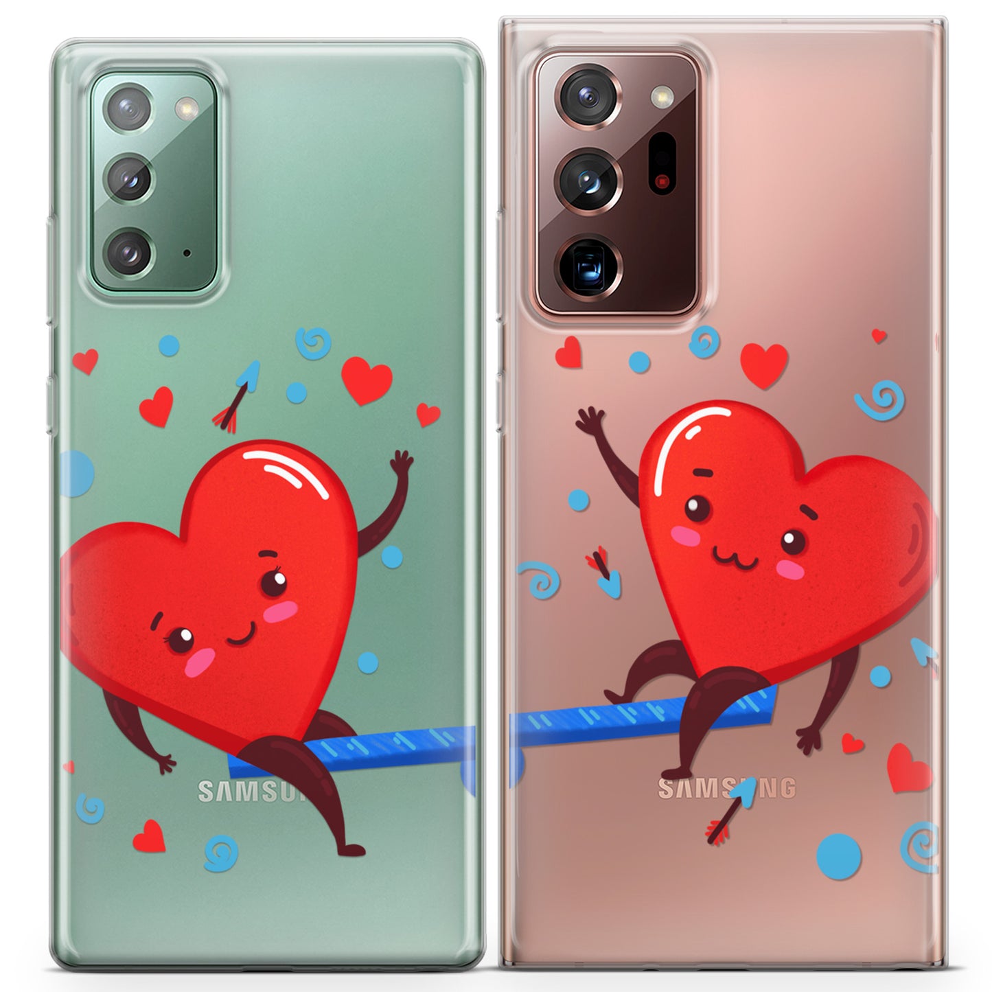 Cavka iPhone Couple Cases Swing Hearts