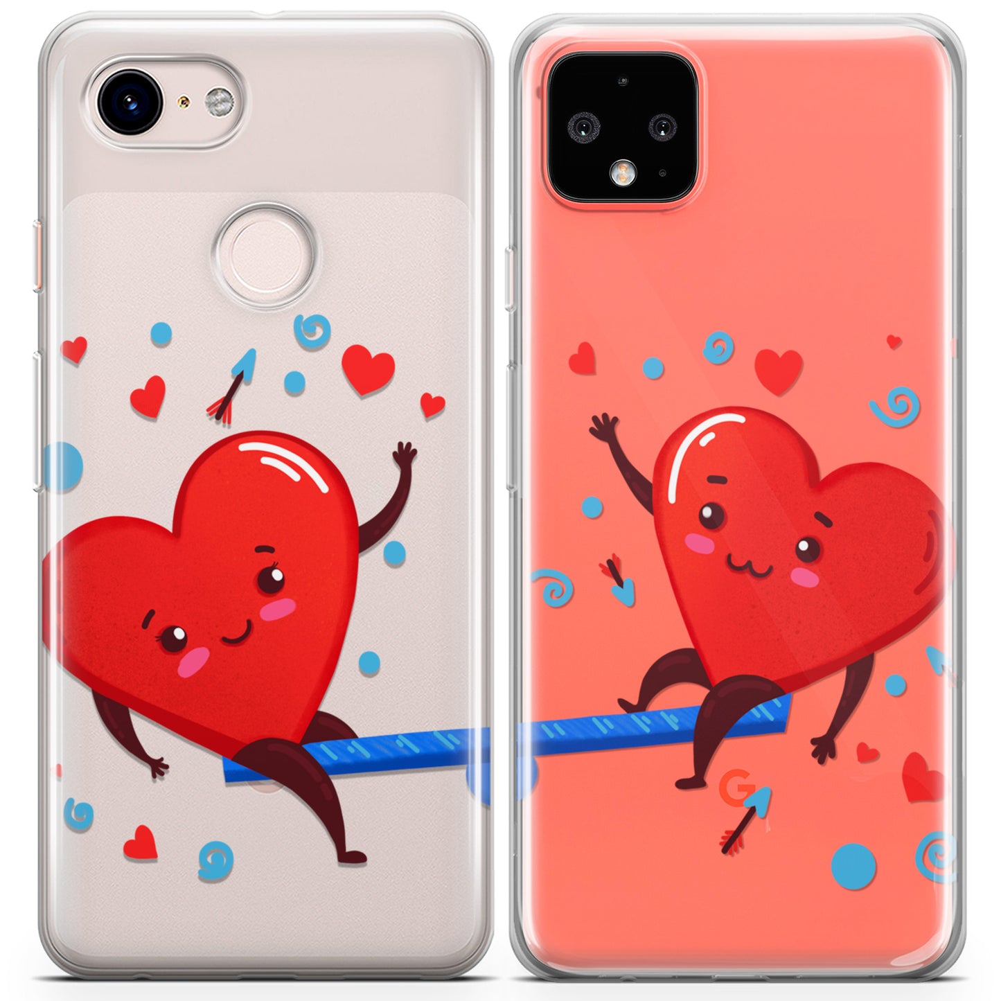 Cavka iPhone Couple Cases Swing Hearts