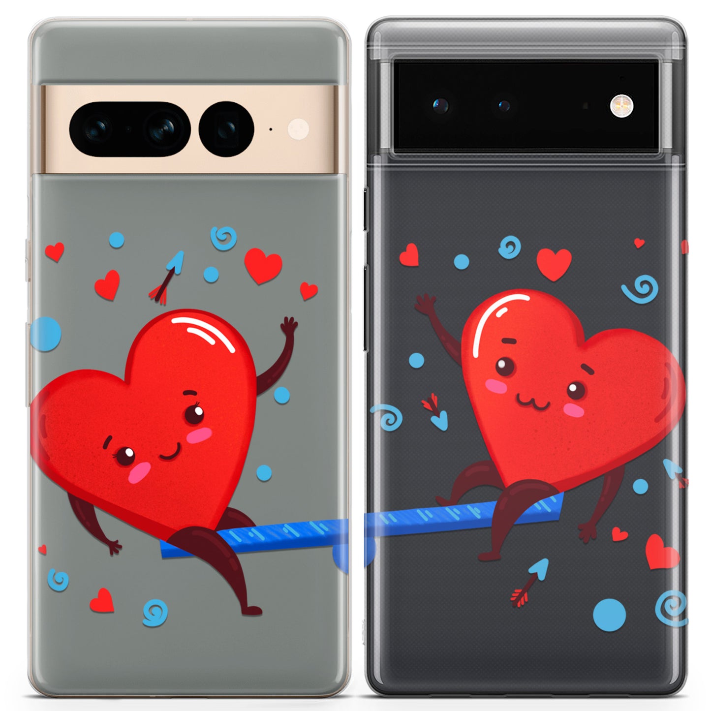 Cavka iPhone Couple Cases Swing Hearts