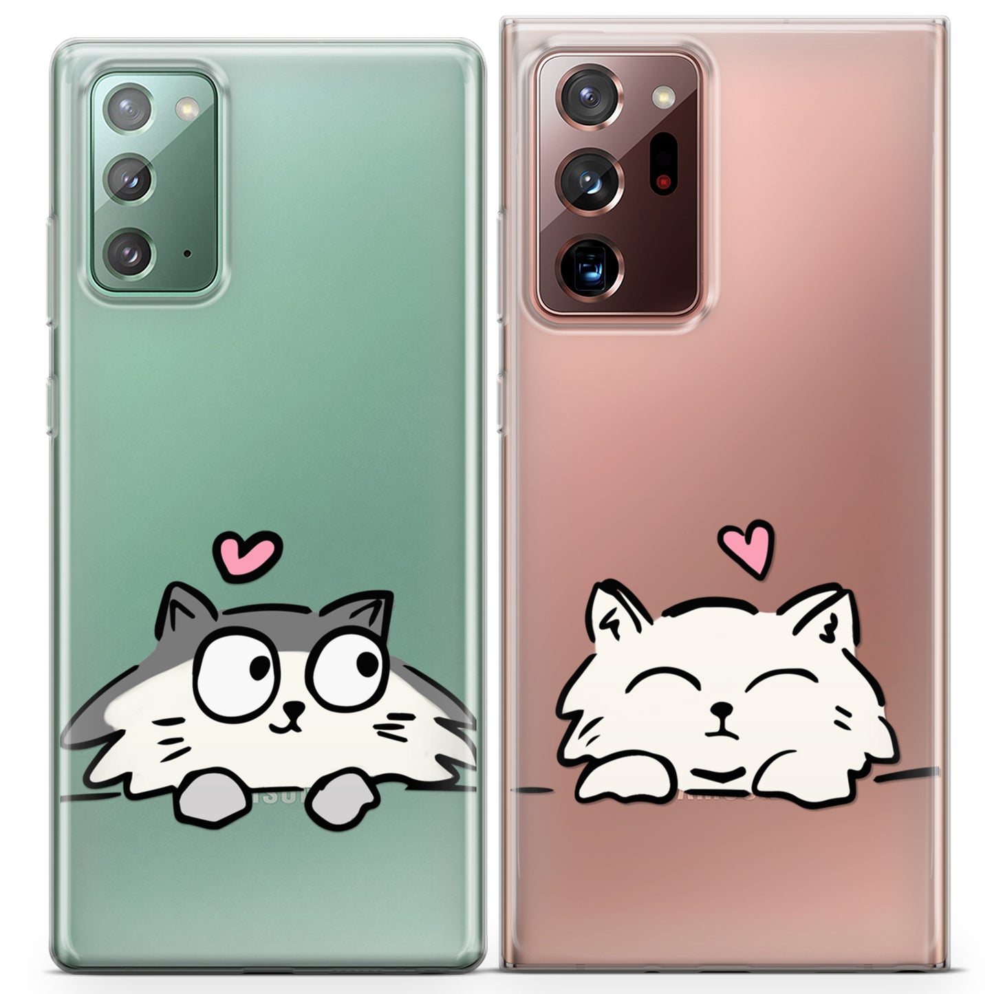 Cavka iPhone Couple Cases Funny Cats